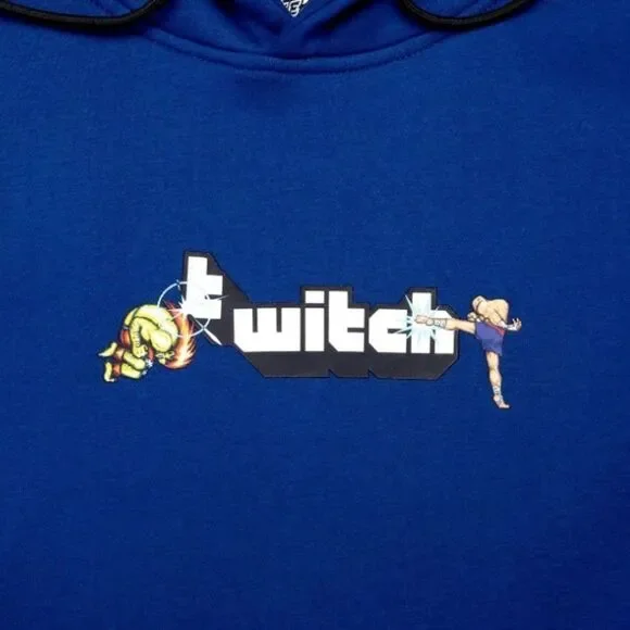 Twitch X Street Fighter Hoodie In Blue